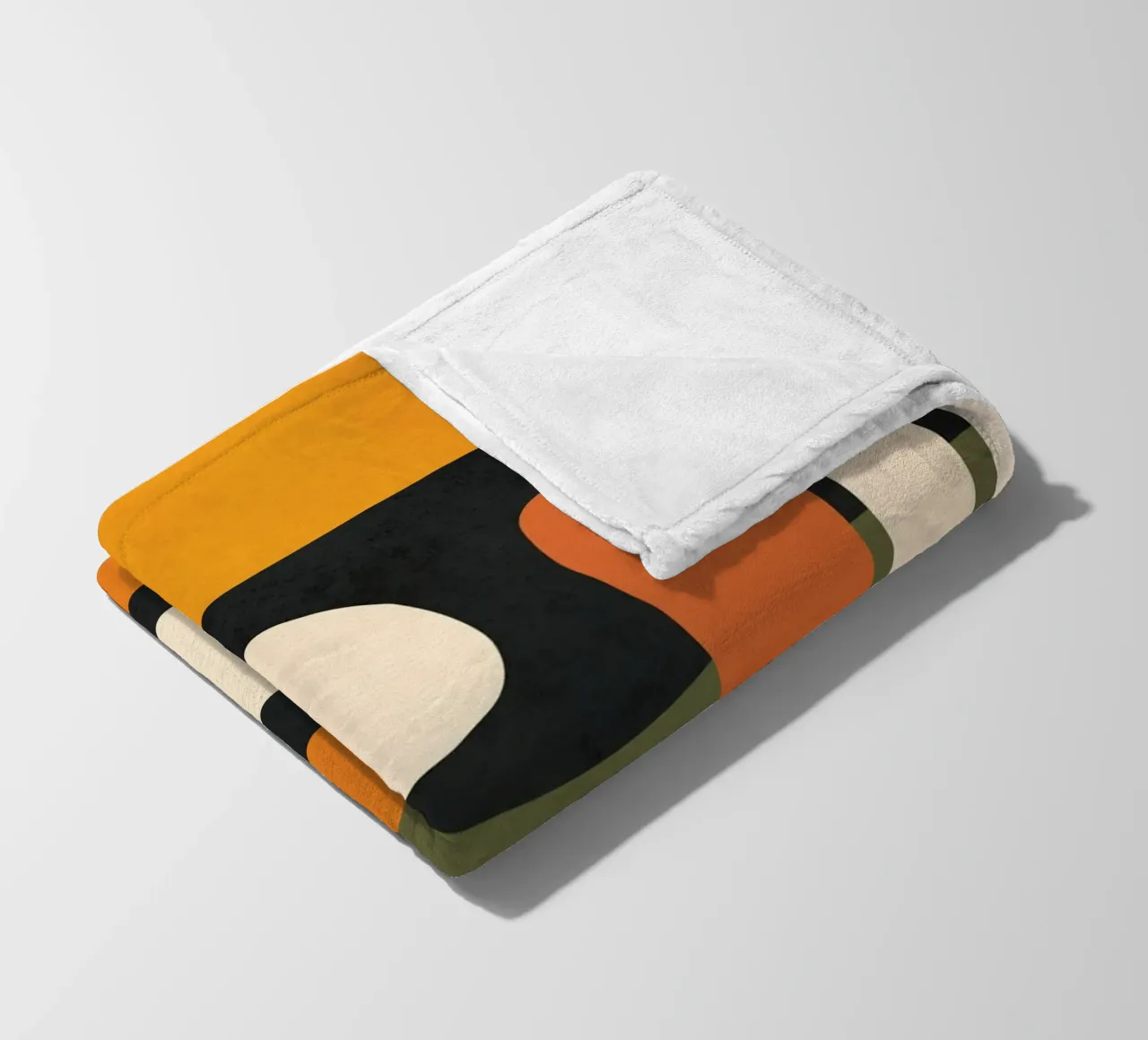 Abstract Shapes in the Skies 3 plaid polaire de Flow Line