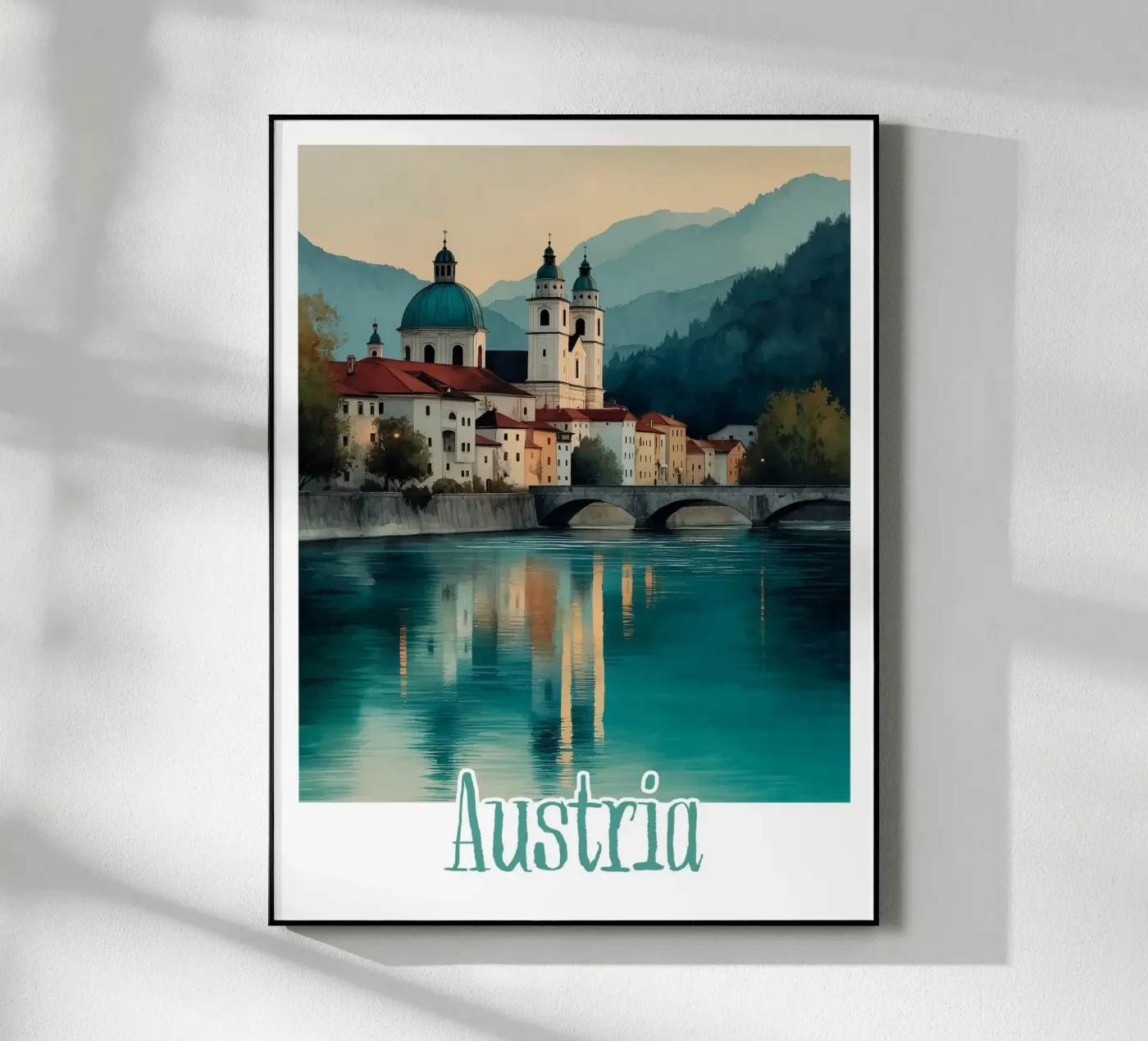 Affiche Autriche plexiglass da Frame the World