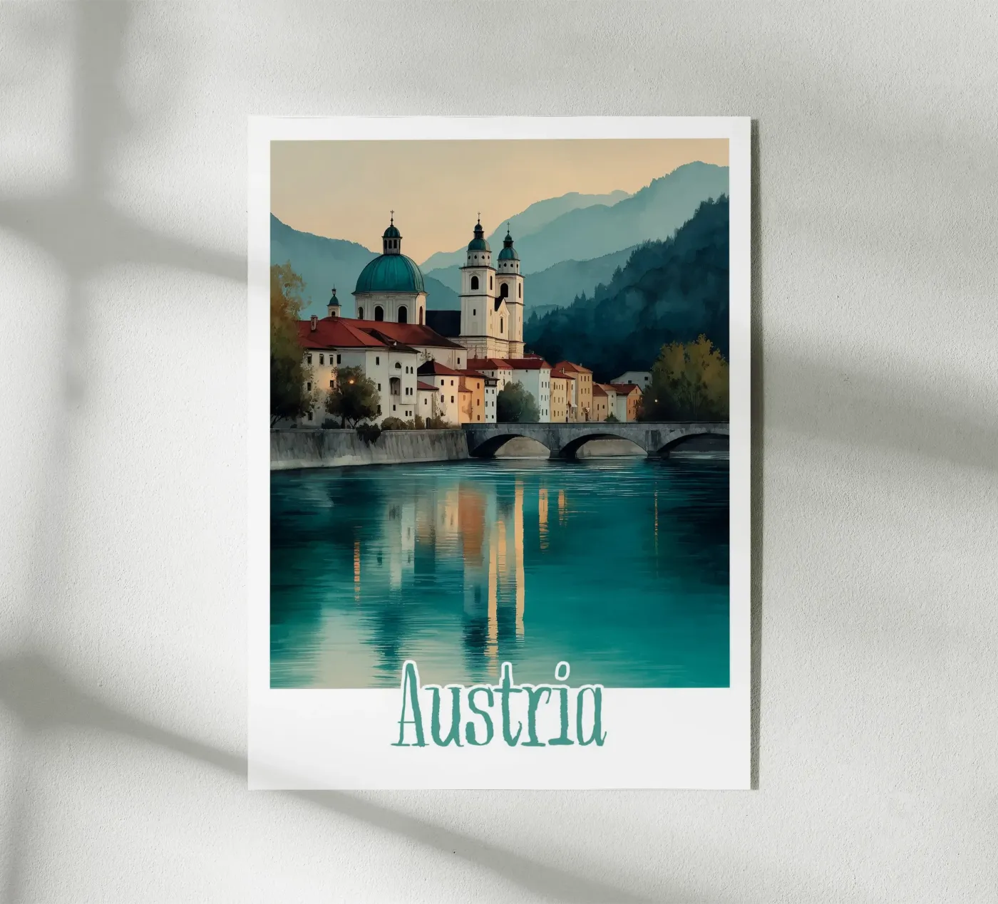 Affiche Autriche plexiglass da Frame the World