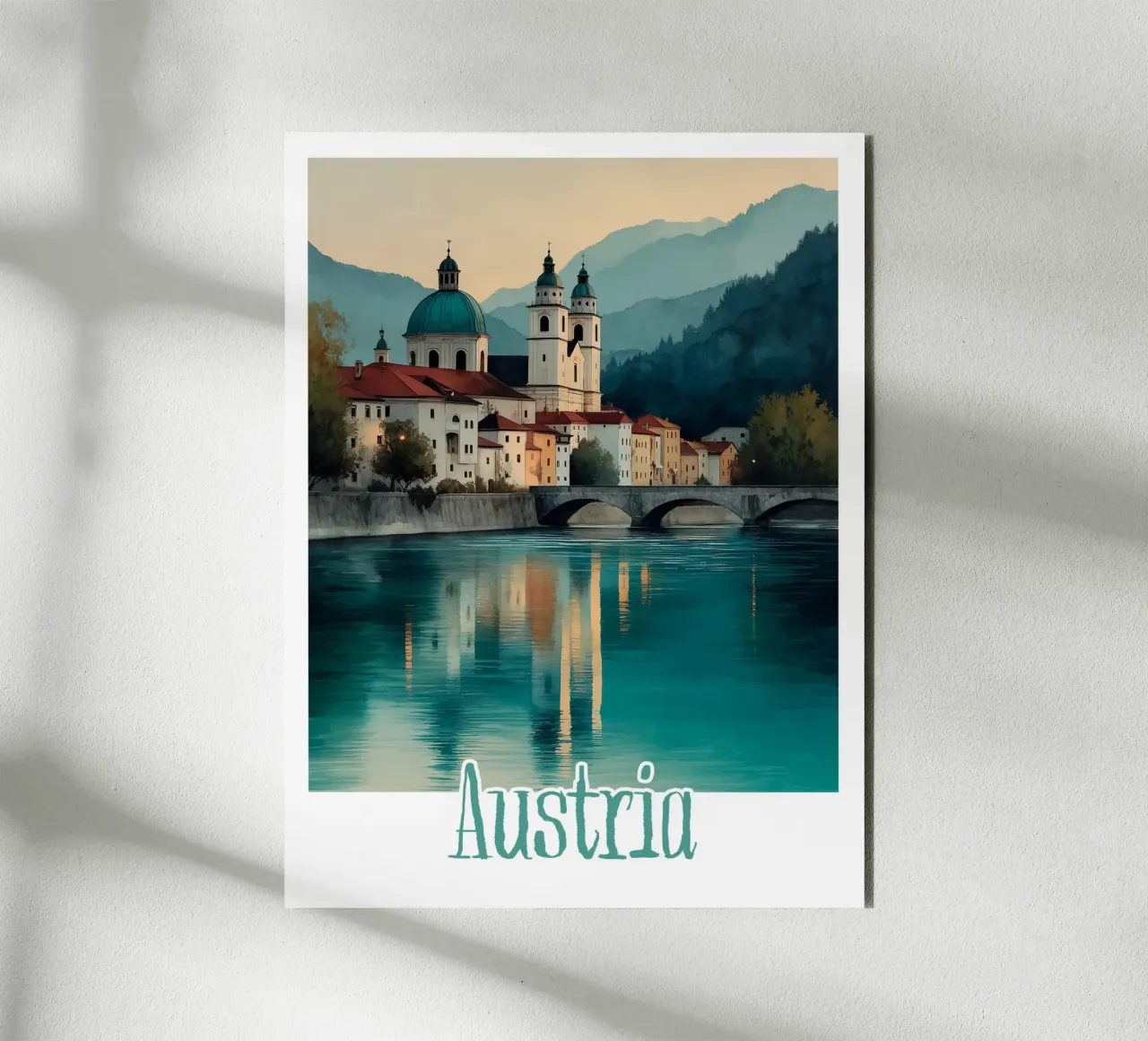 Affiche Autriche alluminio dibond da Frame the World