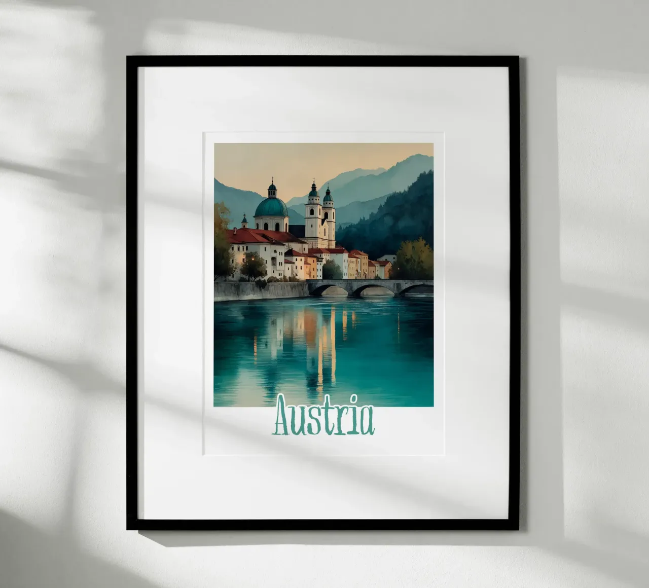 Affiche Autriche carta hahnemühle da Frame the World