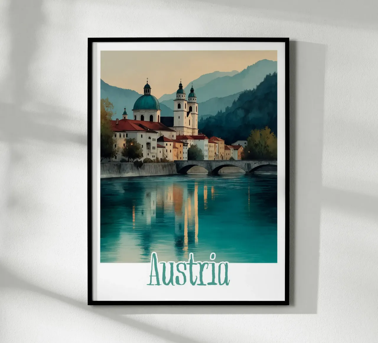 Affiche Autriche carta hahnemühle da Frame the World