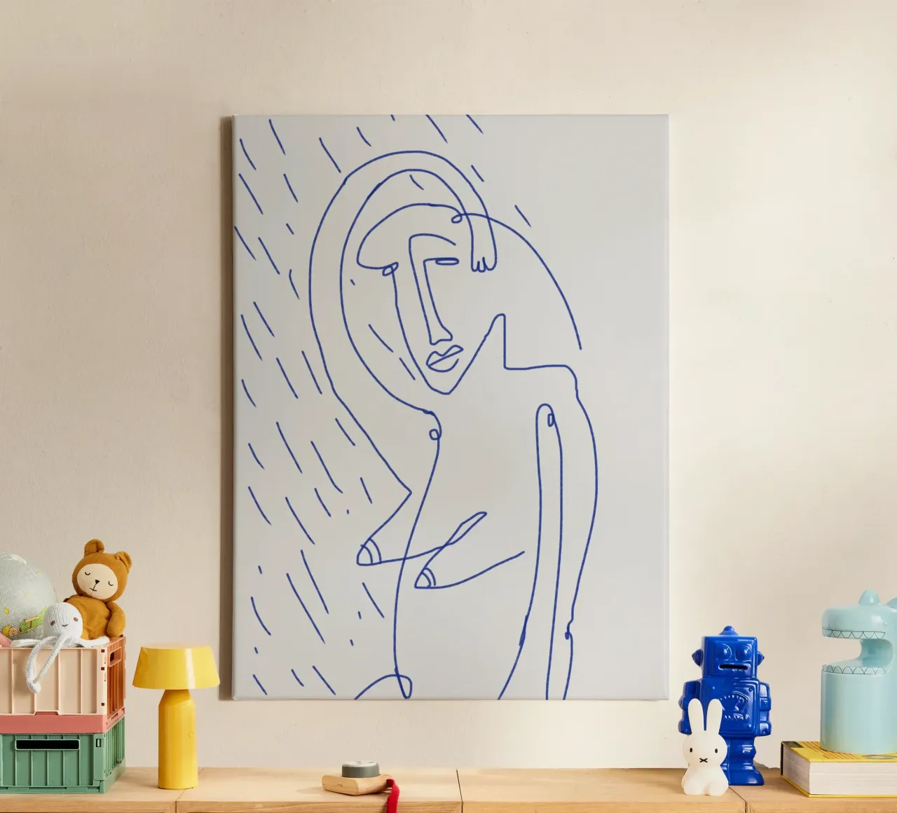 Shower canvas by Little Dean