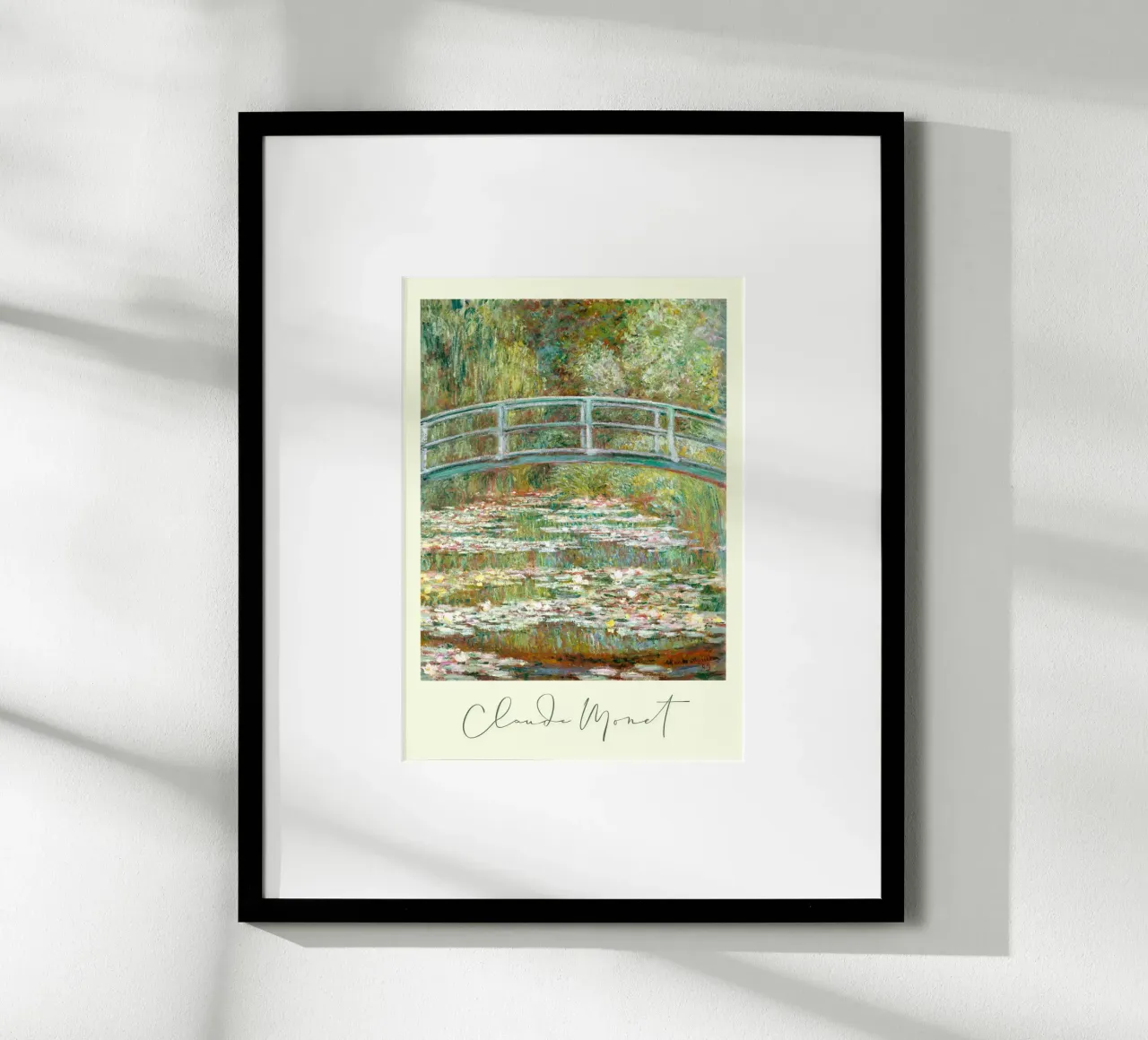 Claude Monet - Schiene giapponesi poster da Second Canvas