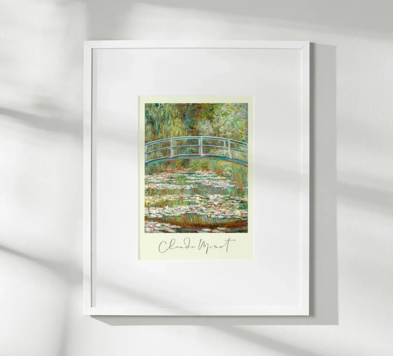 Claude Monet - Schiene giapponesi poster da Second Canvas
