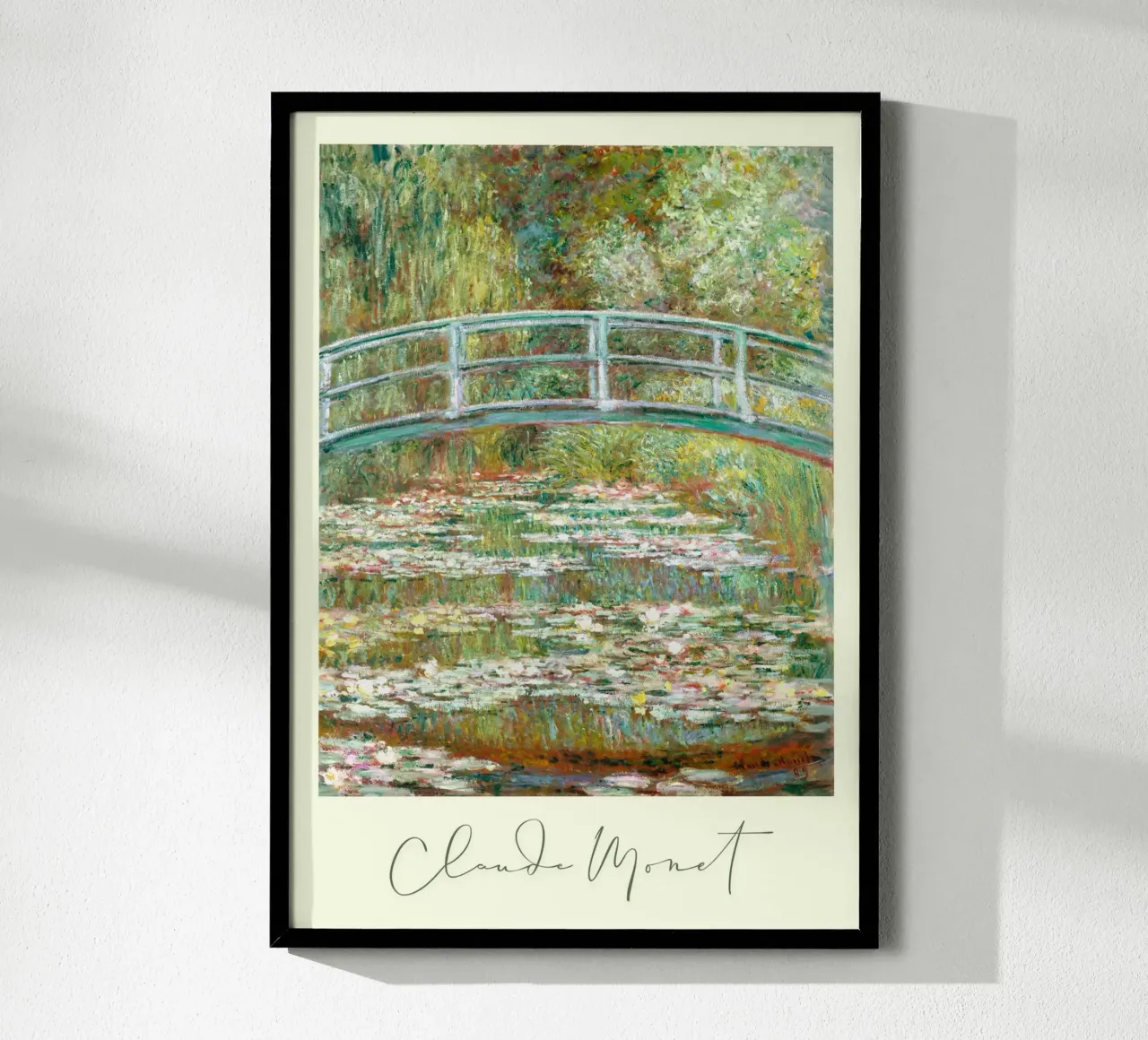 Claude Monet - Schiene giapponesi poster da Second Canvas
