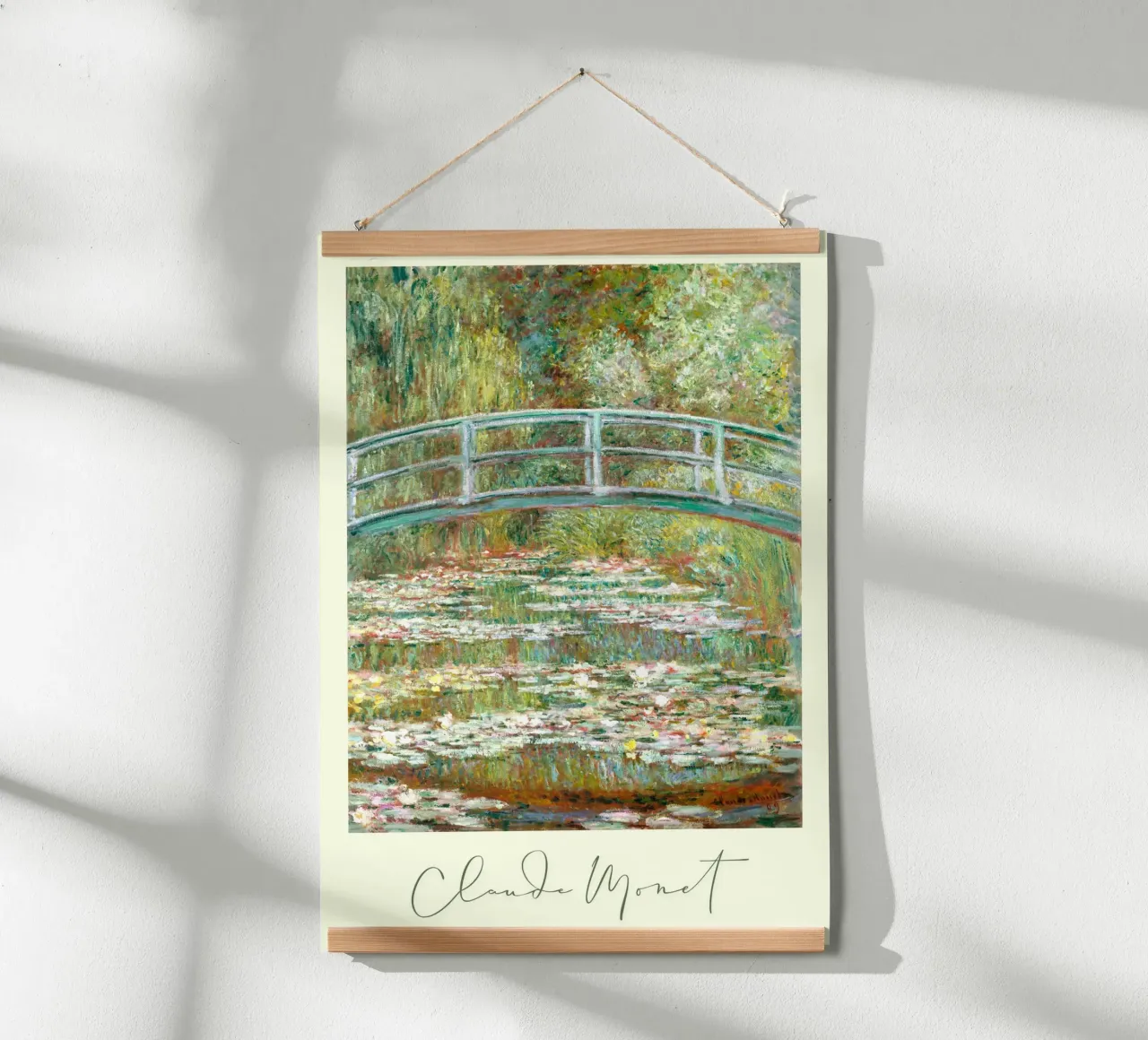 Claude Monet - Schiene giapponesi poster da Second Canvas