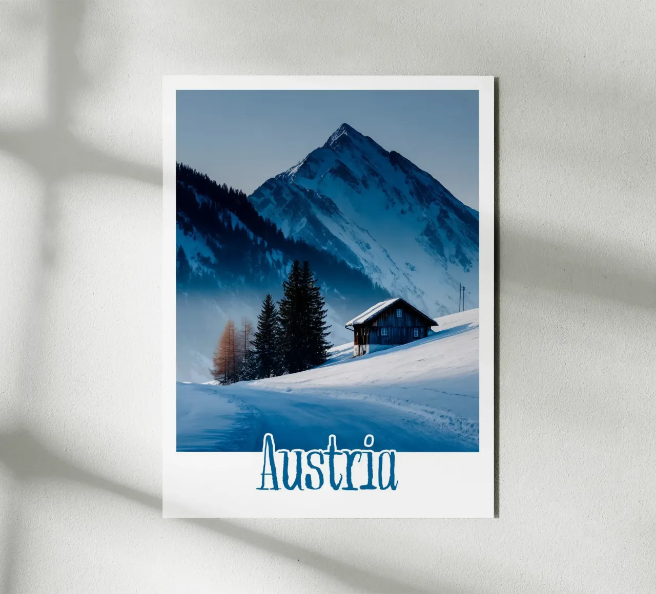 Affiche Autriche alluminio dibond da Frame the World