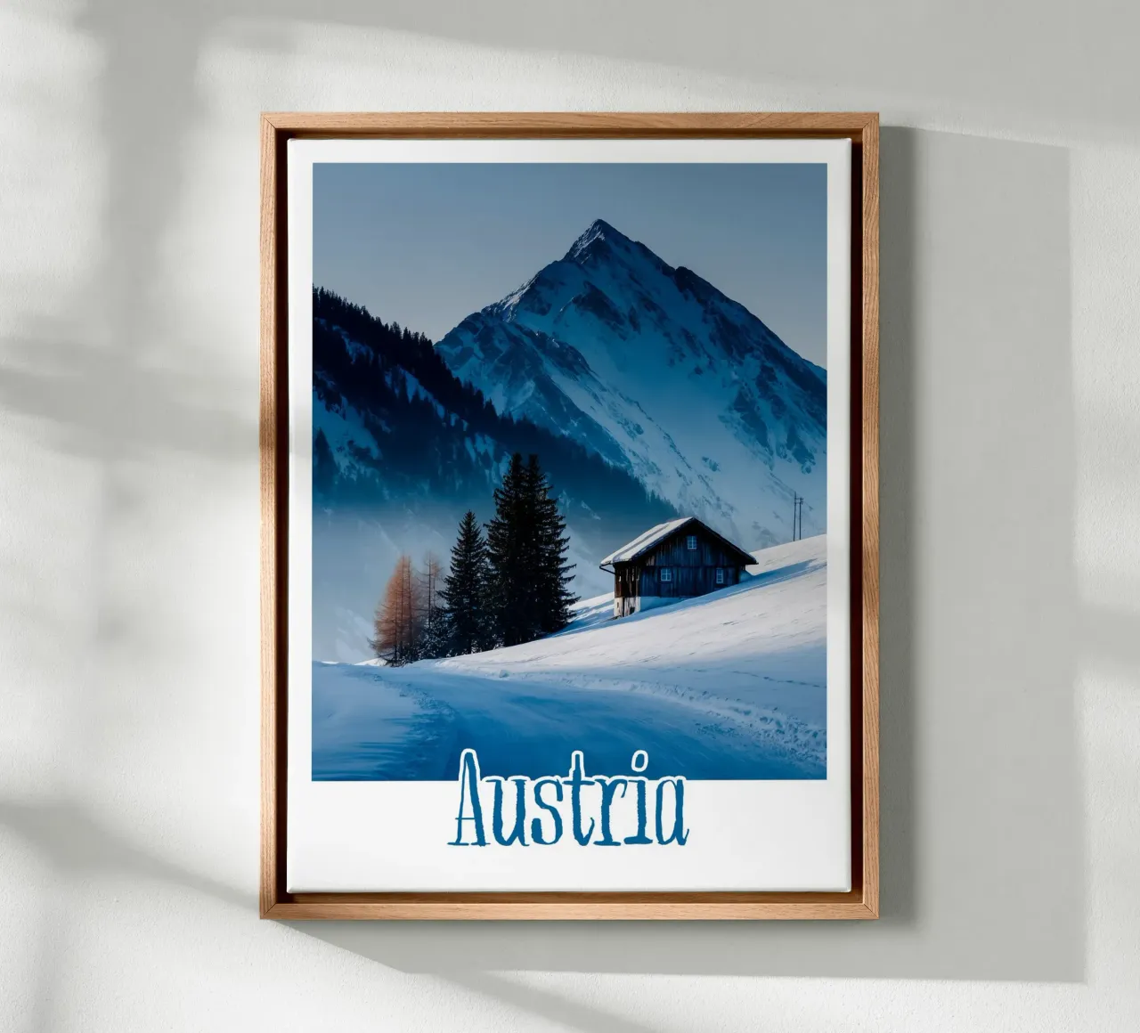 Affiche Autriche tela con Cornice a cassetta da Frame the World