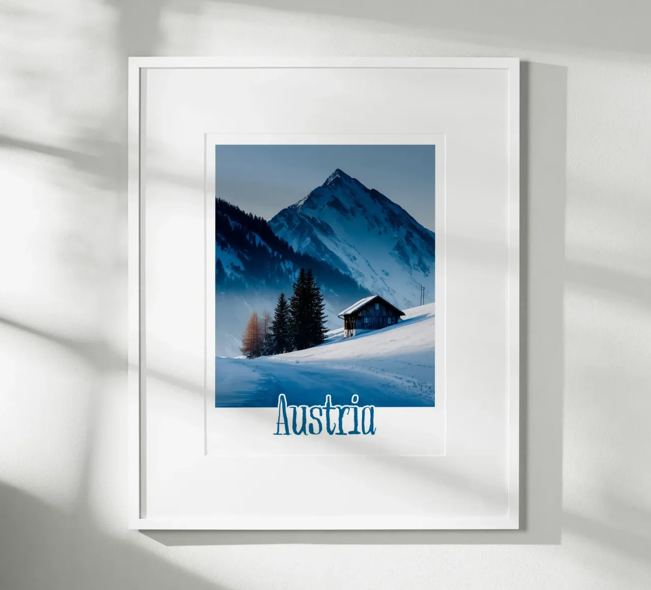 Affiche Autriche poster con marco de madera de Frame the World