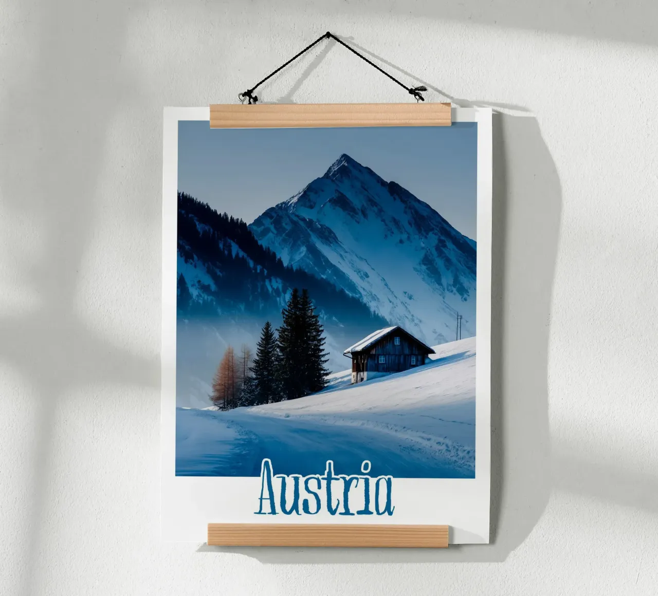 Affiche Autriche poster con marco de madera de Frame the World