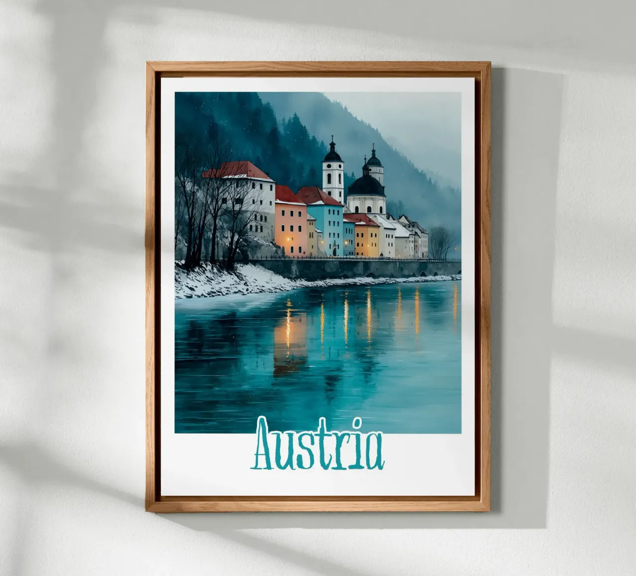 Affiche Autriche alluminio dibond da Frame the World