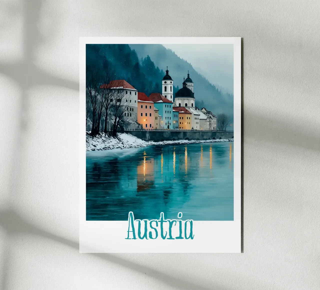Affiche Autriche alluminio dibond da Frame the World