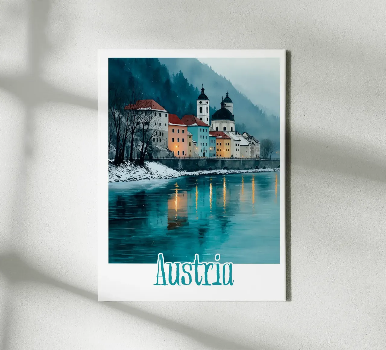 Affiche Autriche tela con Cornice a cassetta da Frame the World