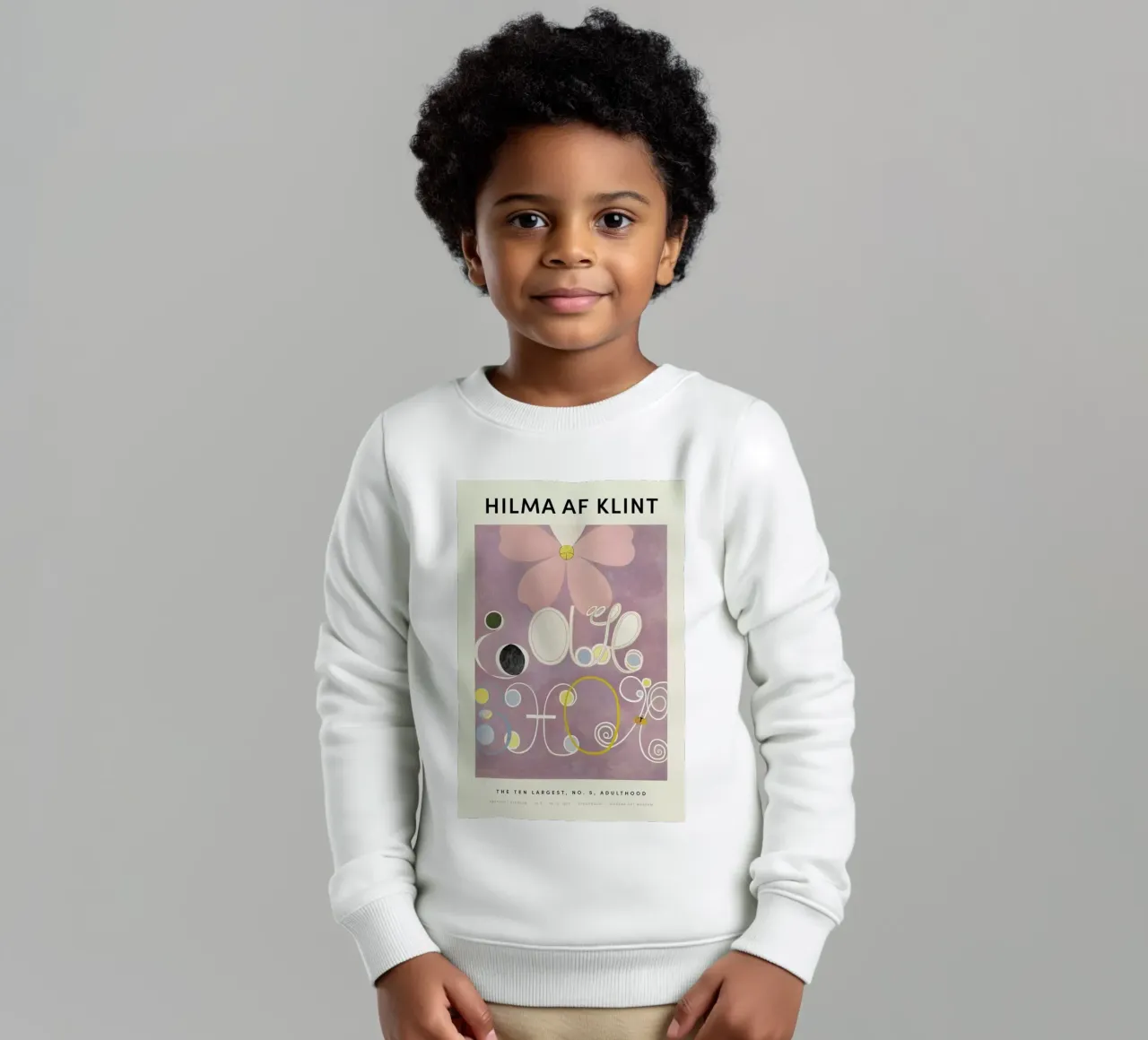 Hilma af Klint - The Ten Largest, No. 5 felpa bambino da Vintage by JUNIQE