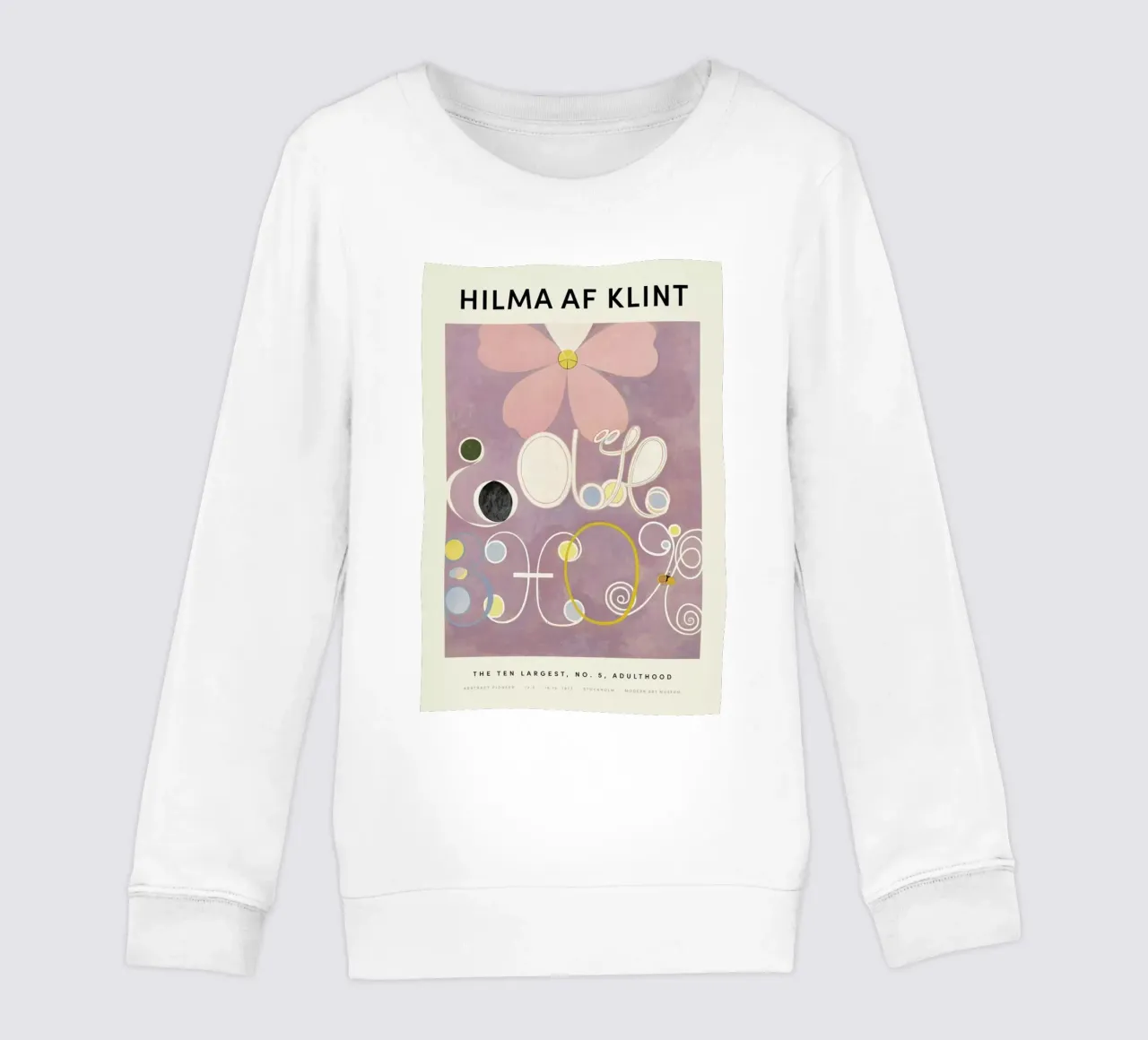 Hilma af Klint - The Ten Largest, No. 5 felpa bambino da Vintage by JUNIQE