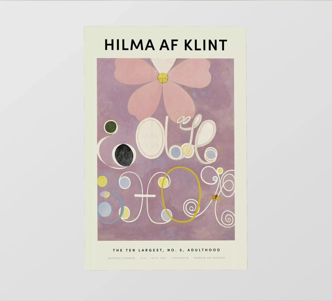 Hilma af Klint - The Ten Largest, No. 5 pellicola backlit da Vintage by JUNIQE