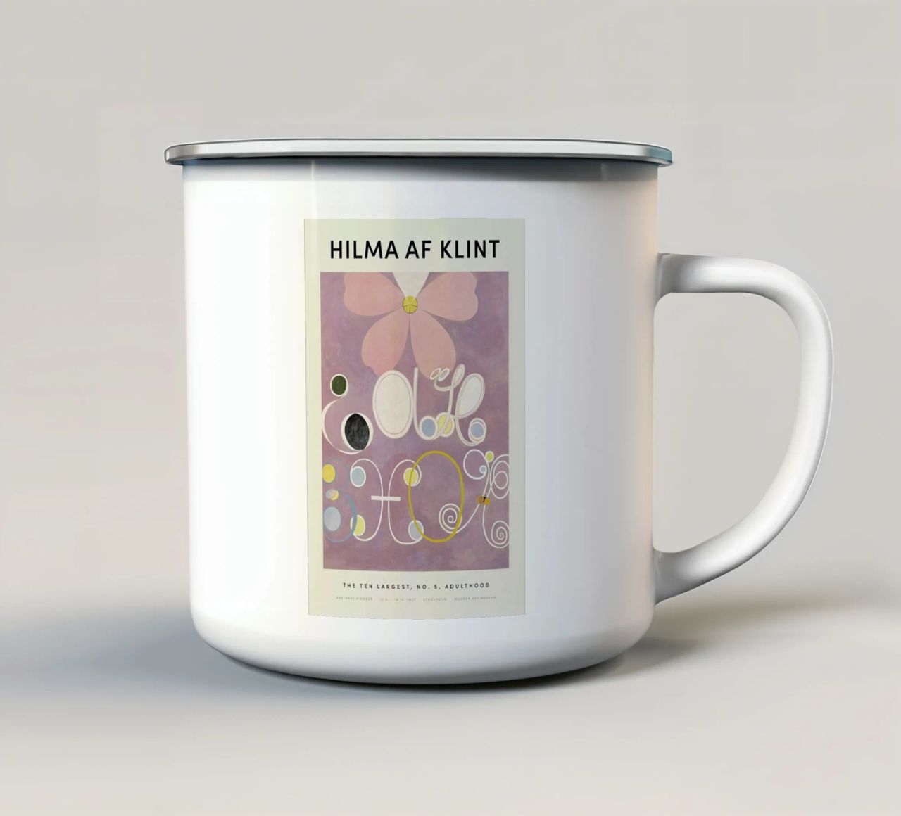 Hilma af Klint - The Ten Largest, No. 5 tazza in smalto da Vintage by JUNIQE