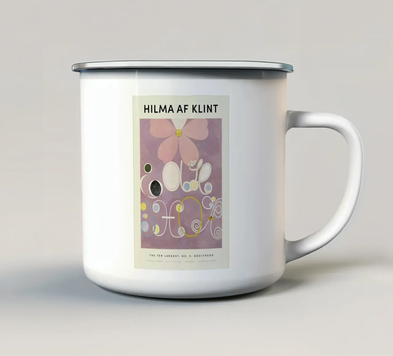 Hilma af Klint - The Ten Largest, No. 5 Emaille Tasse von Vintage by JUNIQE