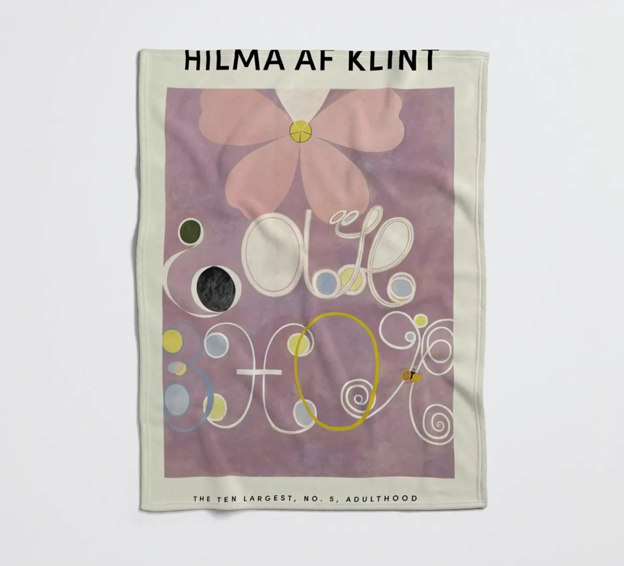 Hilma af Klint - The Ten Largest, No. 5 coperta in pile da Vintage by JUNIQE