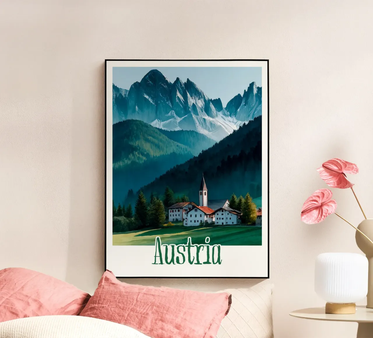 Affiche Autriche plexiglass da Frame the World