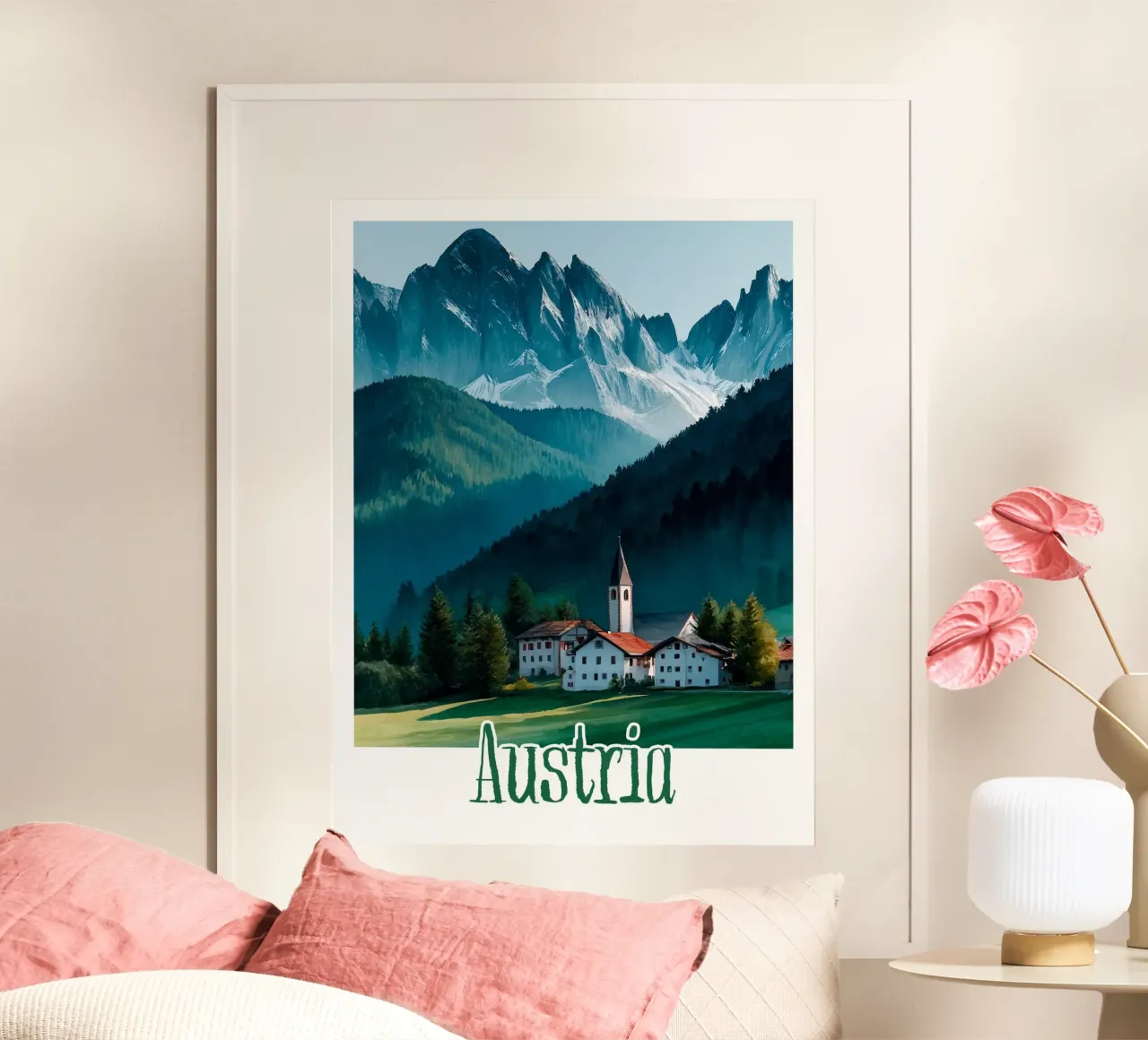Affiche Autriche poster con telaio in plastica da Frame the World