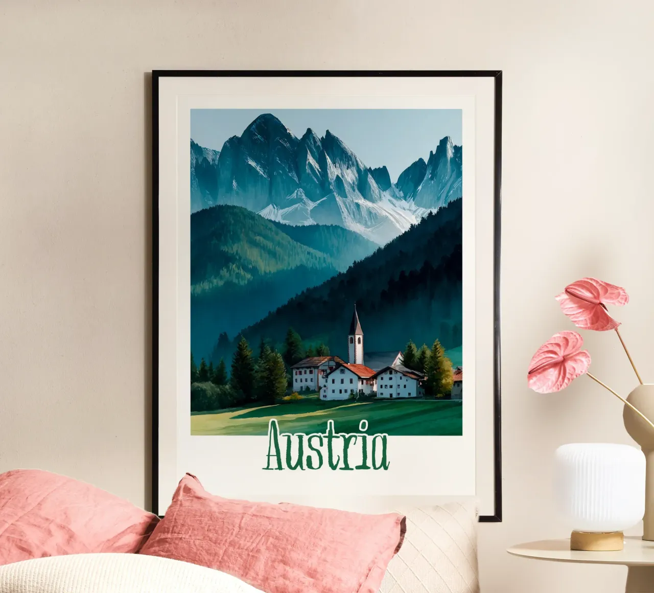 Affiche Autriche poster con telaio in plastica da Frame the World
