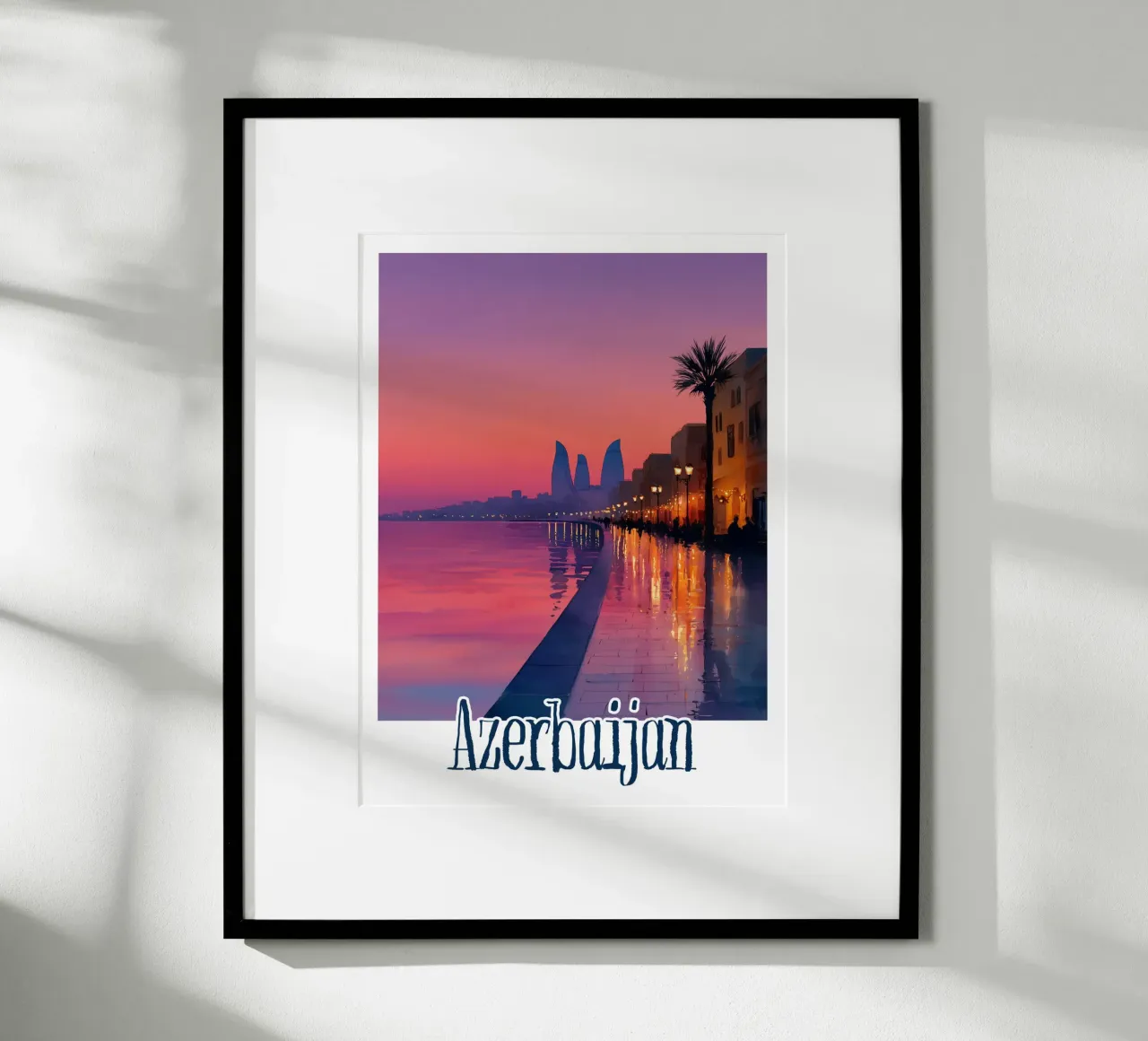 Poster dell'Azerbaigian poster da Frame the World