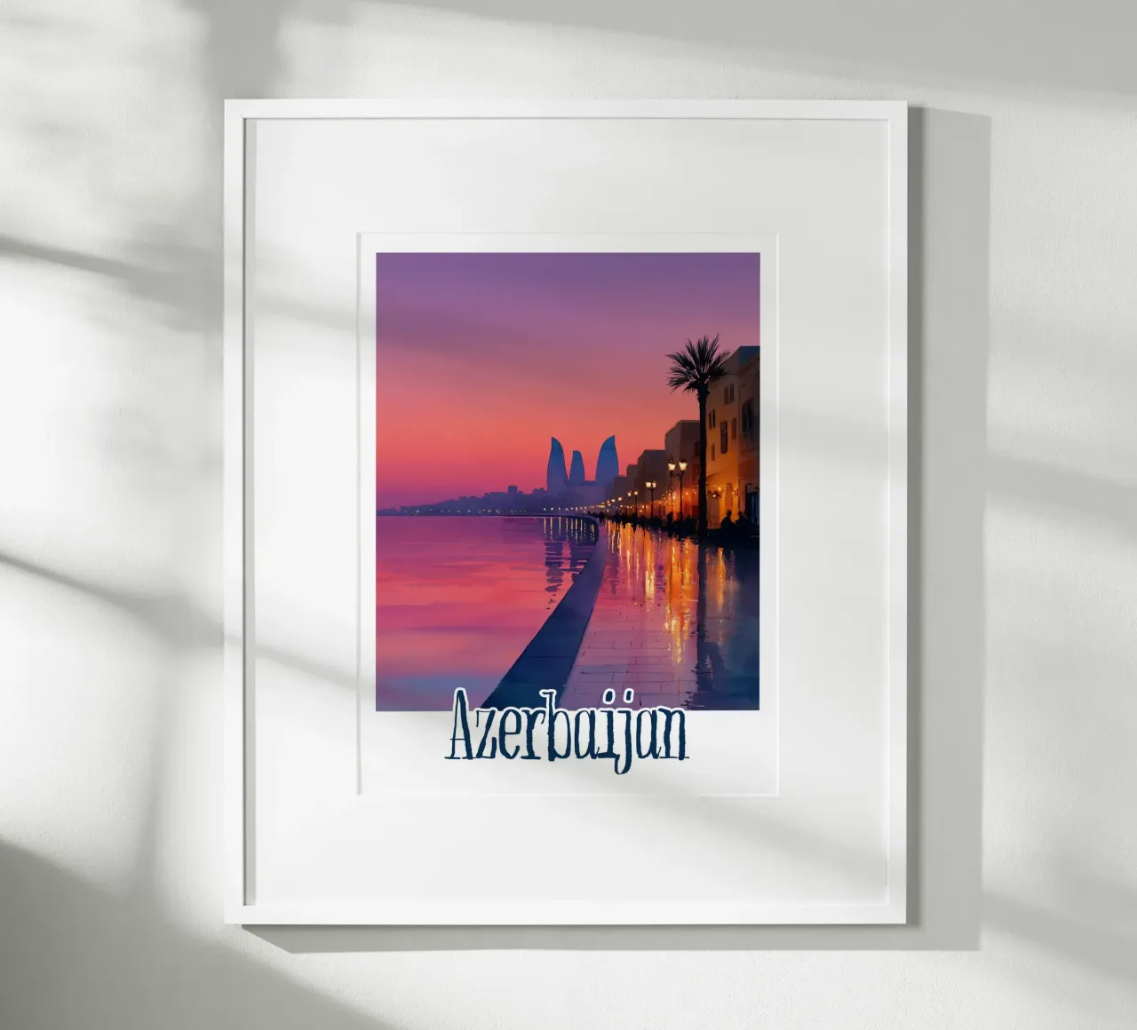 Poster dell'Azerbaigian poster da Frame the World