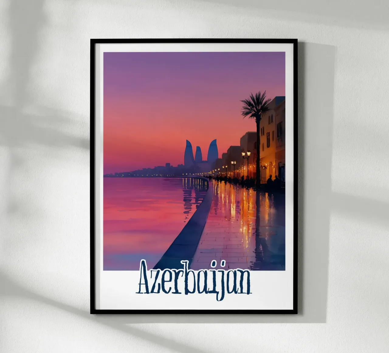 Poster dell'Azerbaigian poster da Frame the World