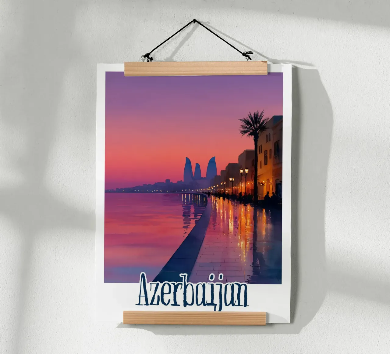 Poster dell'Azerbaigian poster da Frame the World