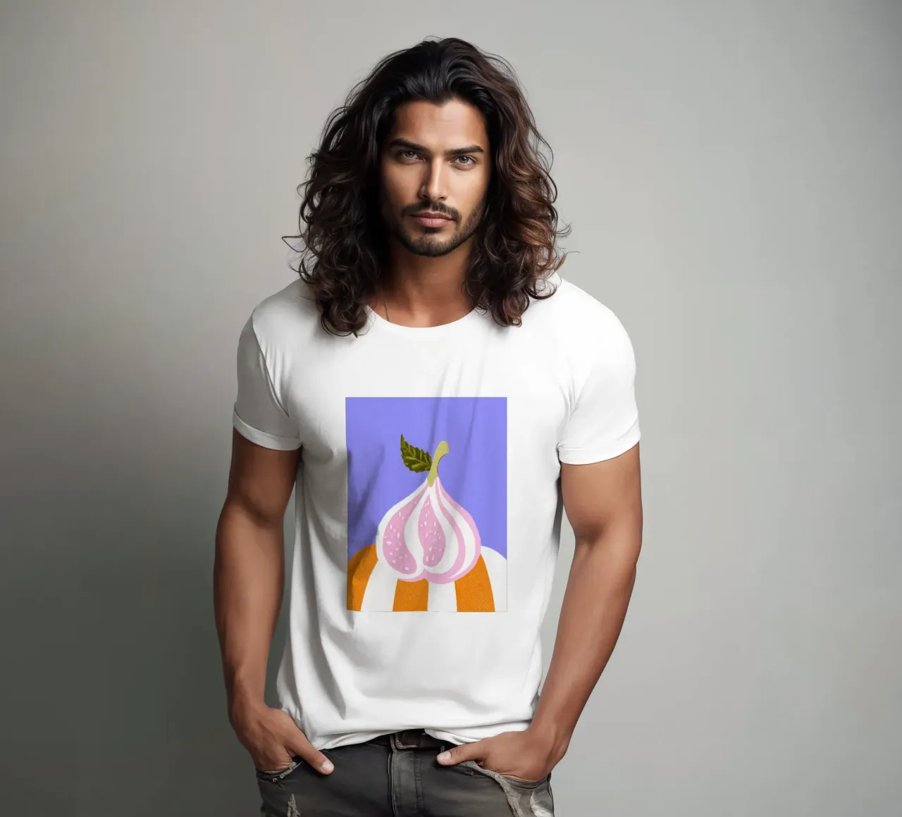 Fico a strisce t-shirt da Carinaprint