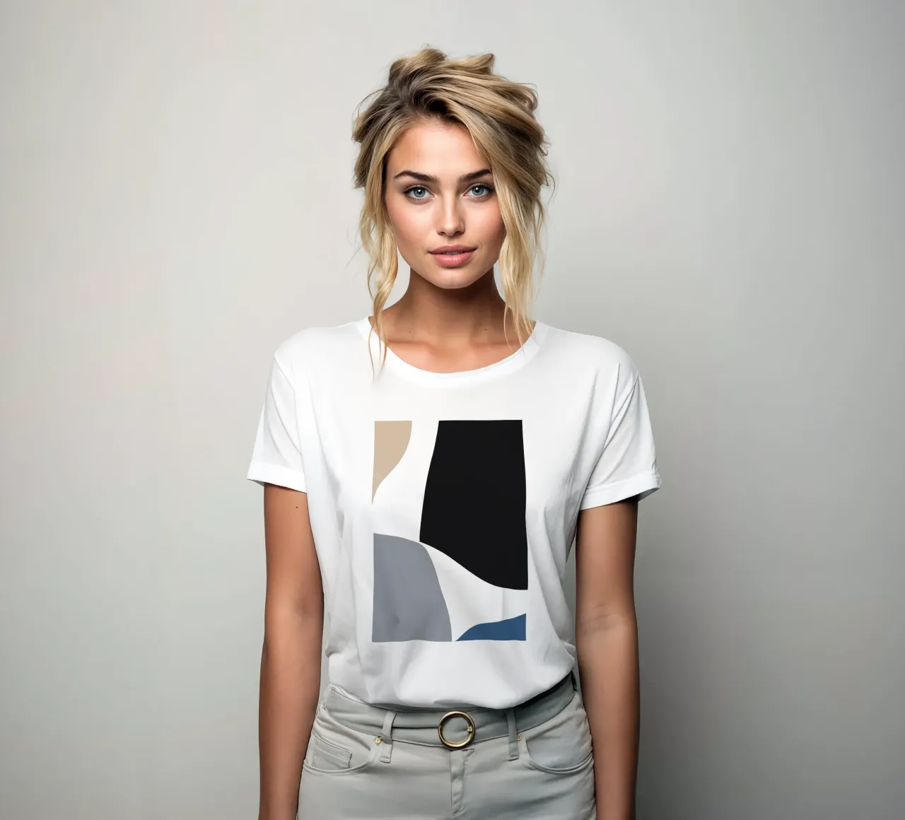 Abstract paper cuts 2 women's fitted t-shirt by NouveauPrints