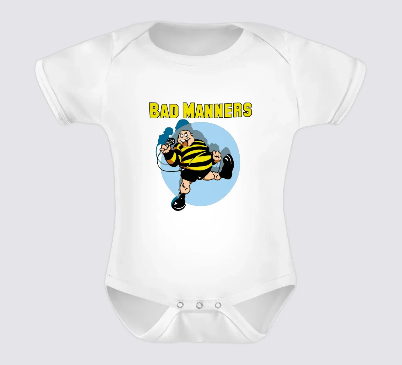 Bad Manners body neonato maniche corte da Rita Thompson Shop