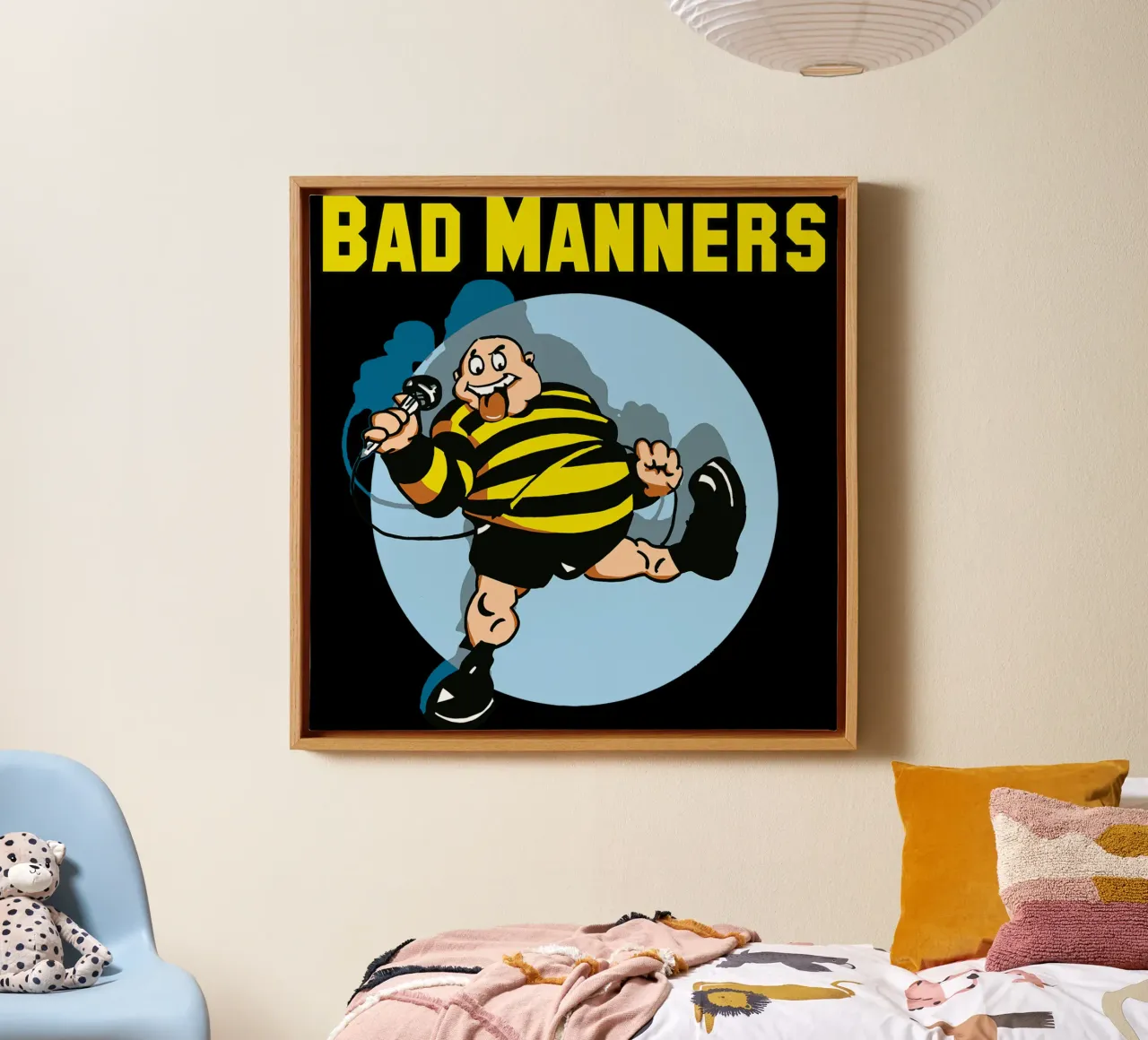 Bad Manners canvas met Baklijst van Rita Thompson Shop