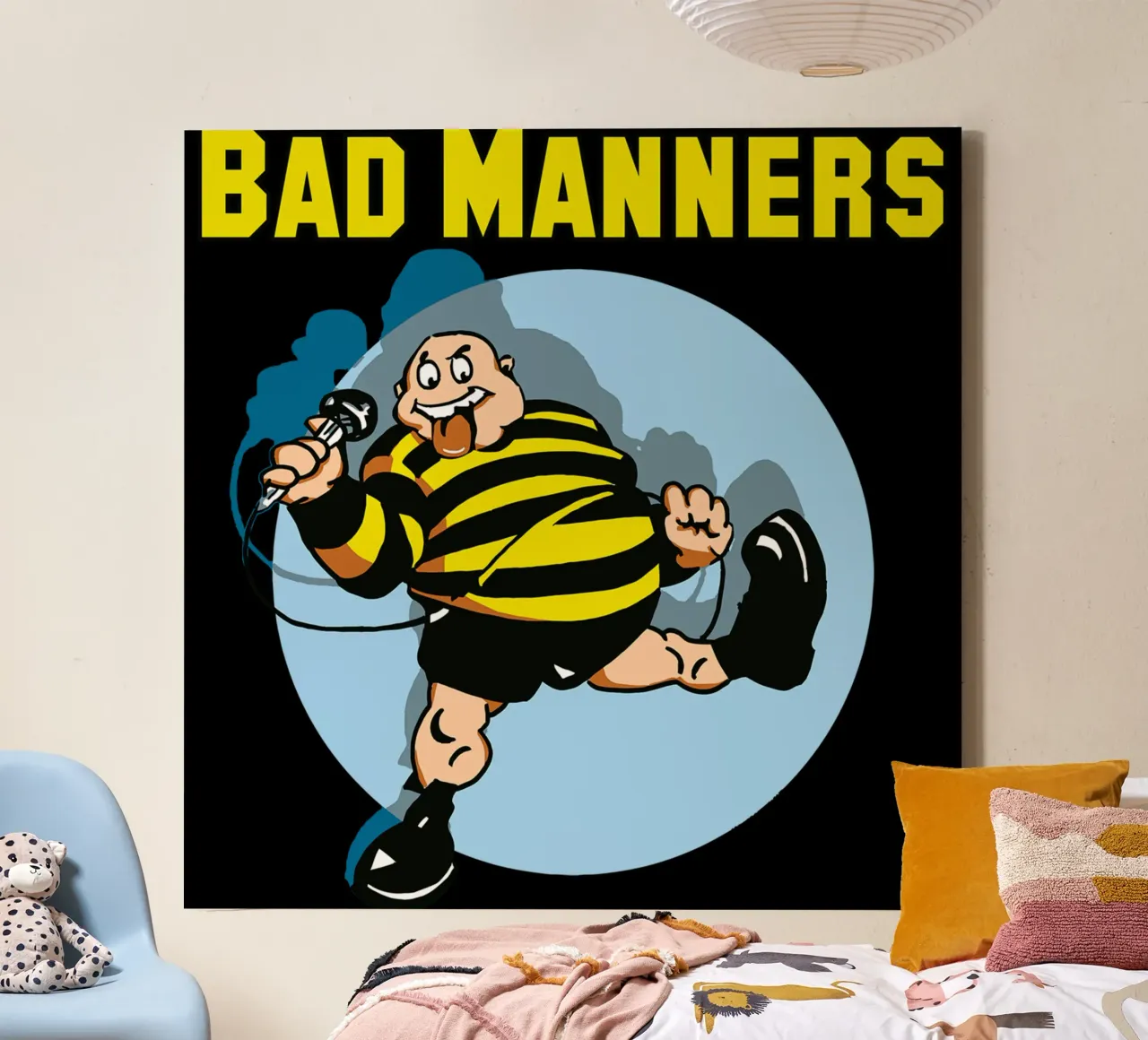 Bad Manners canvas met Baklijst van Rita Thompson Shop