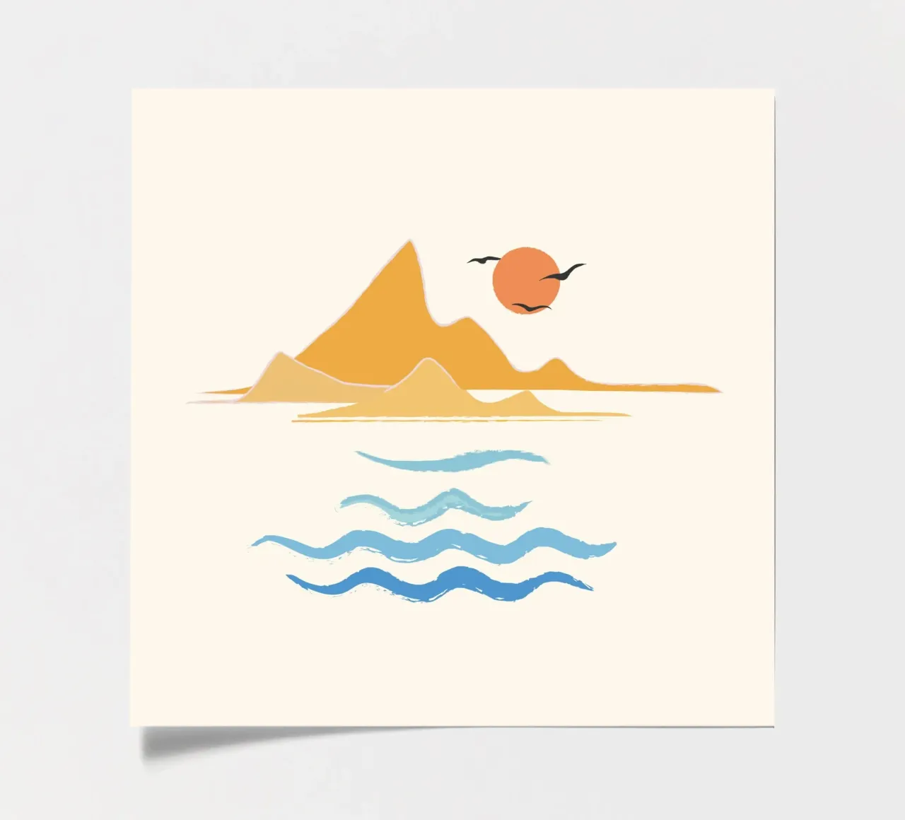 Minimalistic Summer III Stickerbogen von Nadjaa