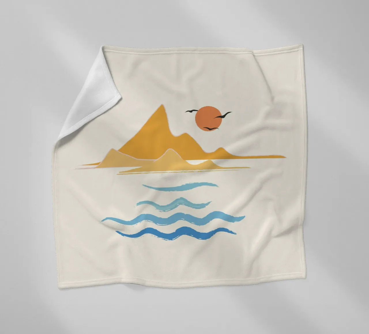 Minimalistic Summer III coperta in pile da Nadjaa