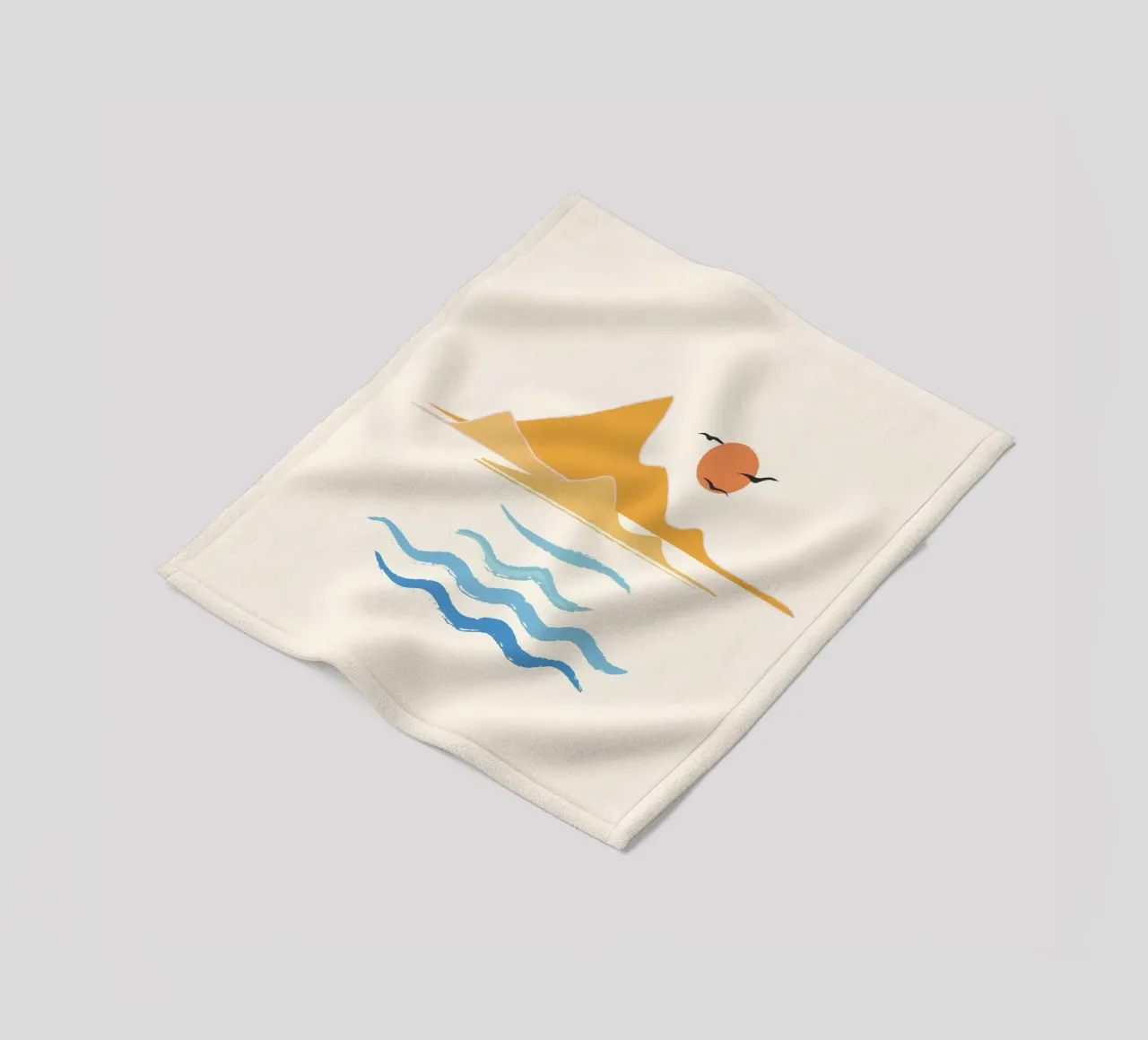 Minimalistic Summer III coperta in pile da Nadjaa