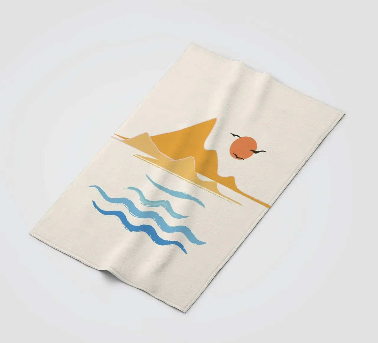 Minimalistic Summer III coperta in pile da Nadjaa