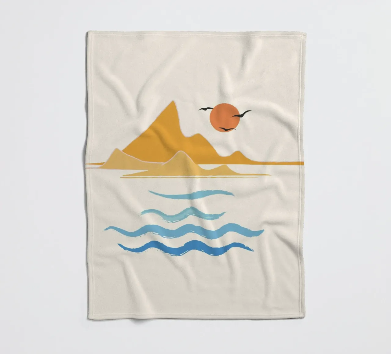 Minimalistic Summer III coperta in pile da Nadjaa