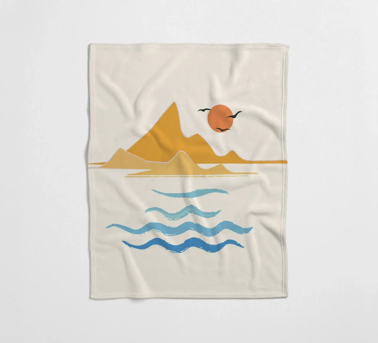 Minimalistic Summer III coperta in pile da Nadjaa
