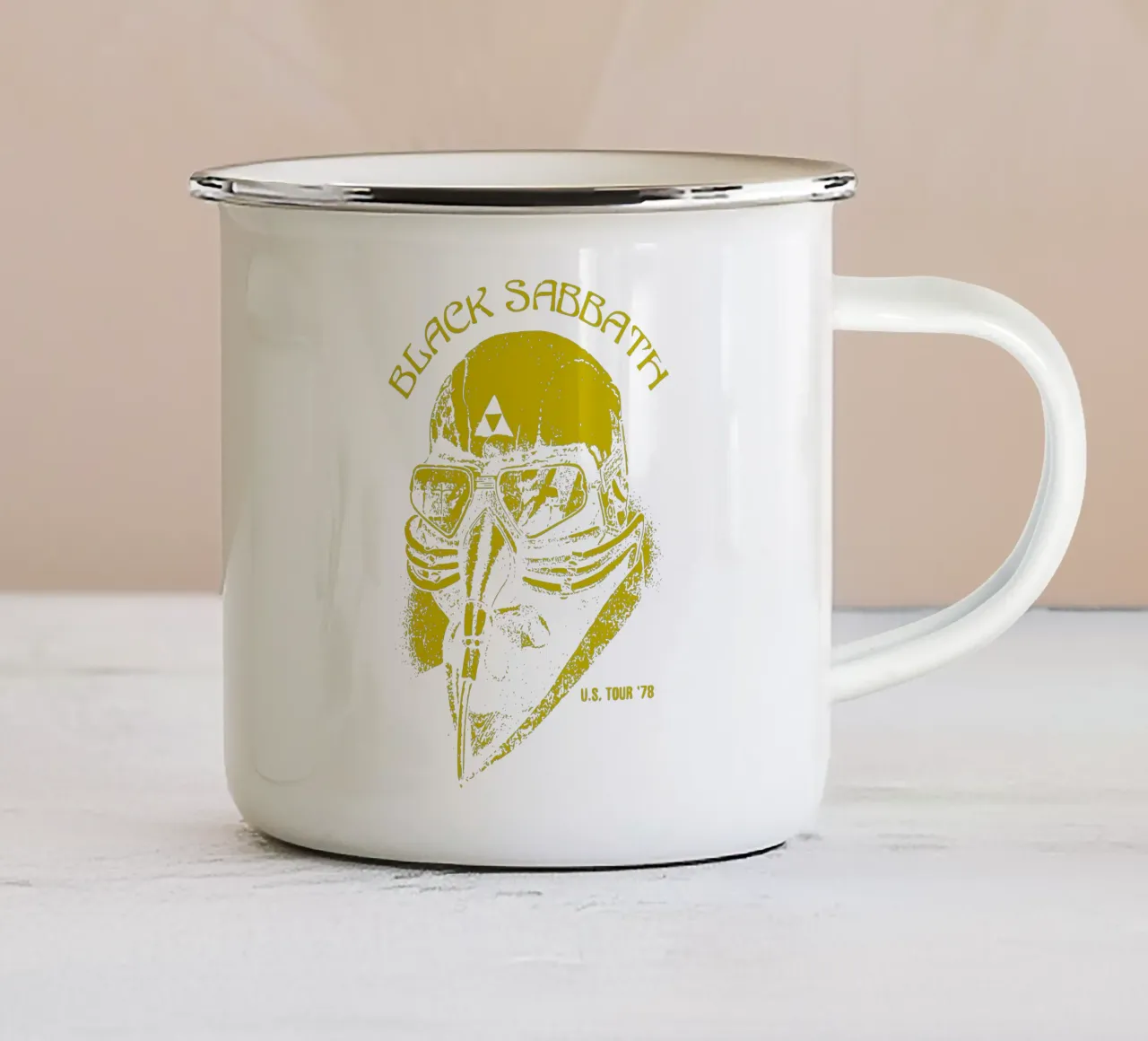 Black Sabbath tazza in smalto da Rita Thompson Shop