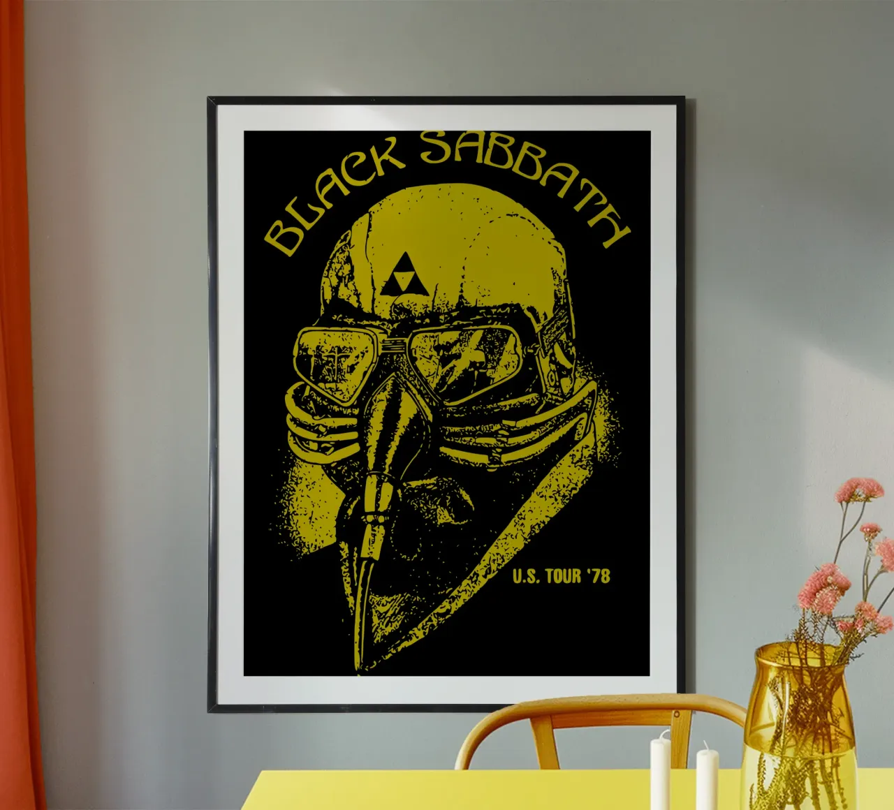 Black Sabbath poster con telaio in plastica da Rita Thompson Shop