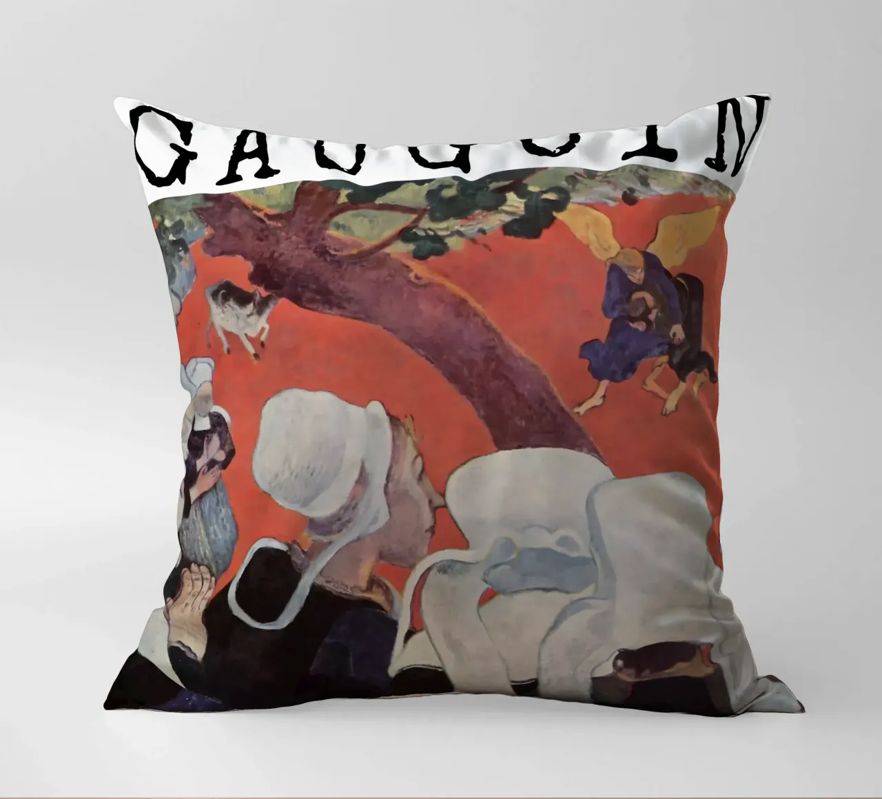 Visione dopo il sermone di Paul Gauguin cuscino da tokovictory