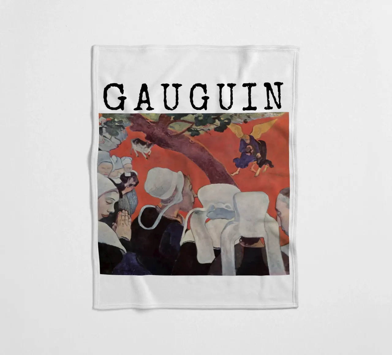 Visione dopo il sermone di Paul Gauguin coperta in pile da tokovictory