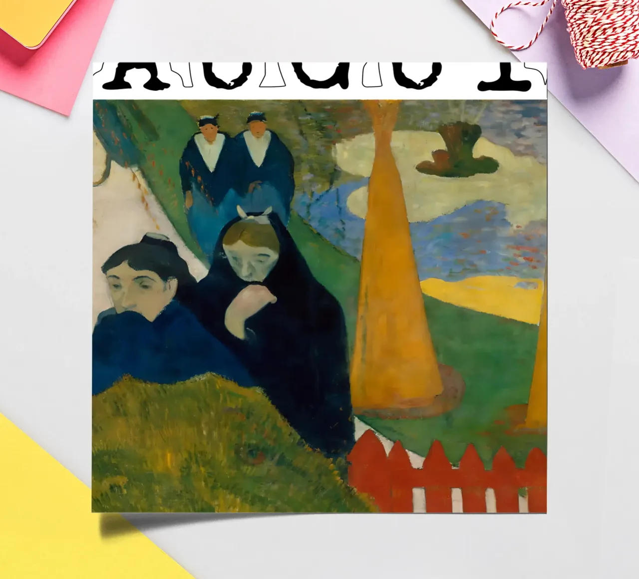 Arlésiennes (Mistral) di Paul Gauguin foglio adesivo da tokovictory