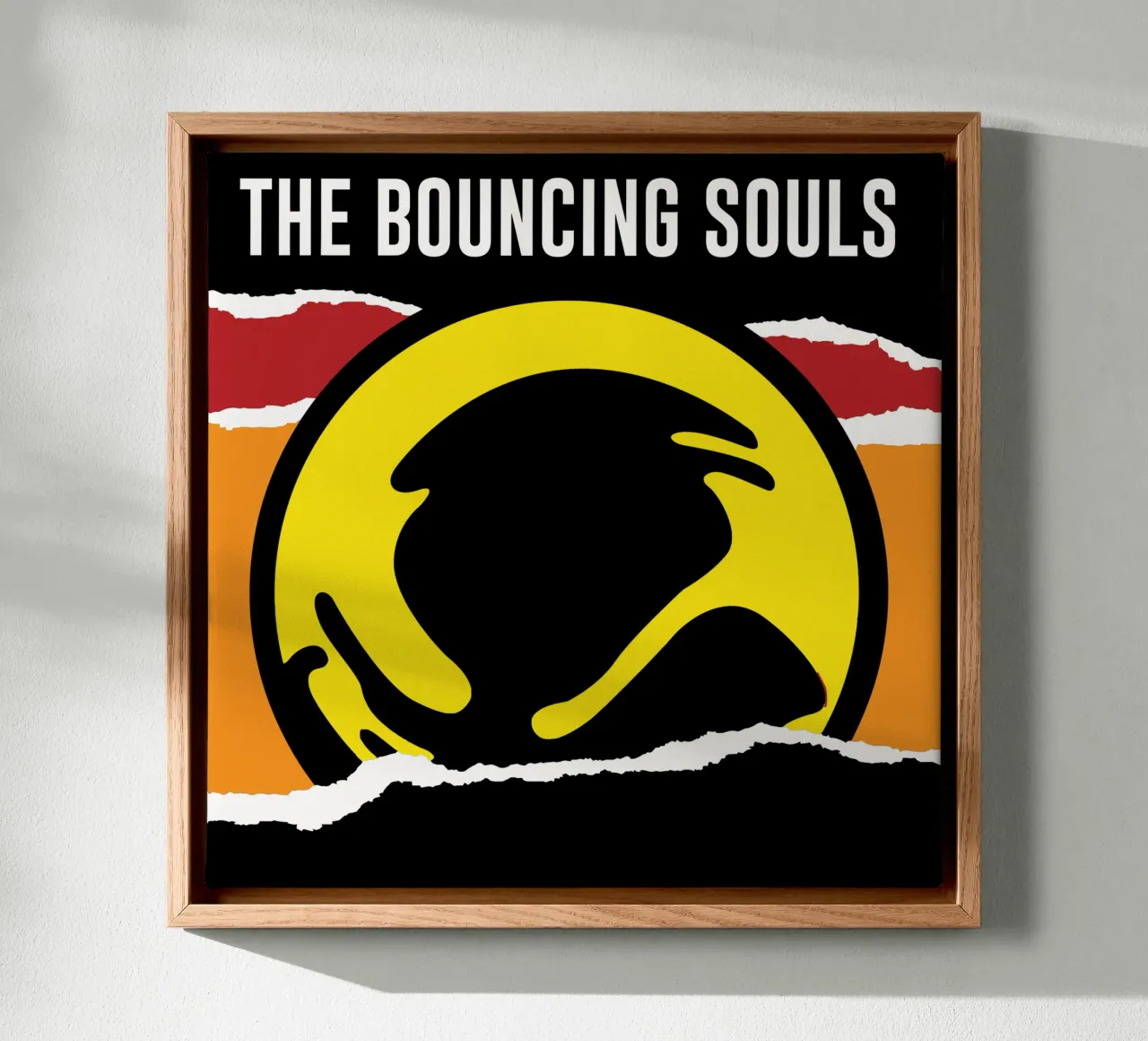 The Bouncing Souls canvas met Baklijst van Rita Thompson Shop