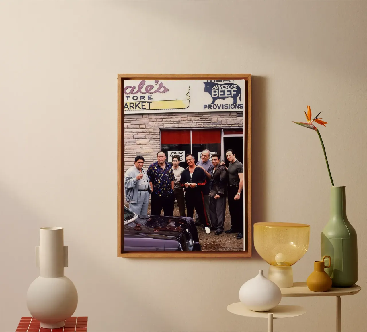 The Sopranos tela con Cornice a cassetta da Attaboy Dsgn