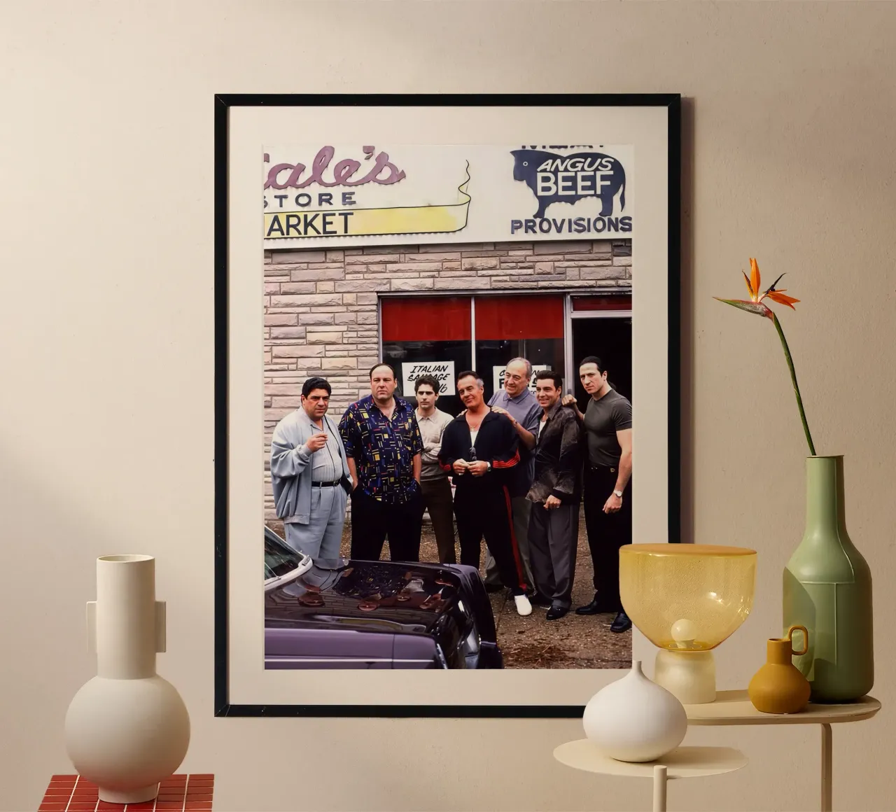 The Sopranos poster con telaio in plastica da Attaboy Dsgn